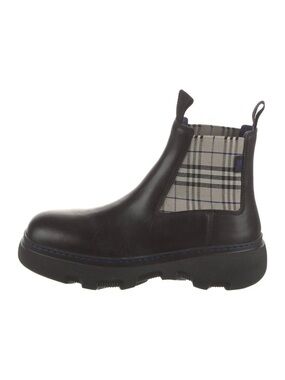 Burberry check boots